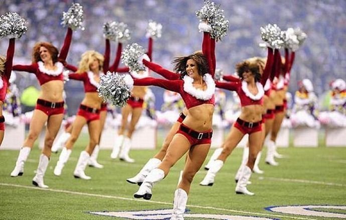 christmas cheerleader girls