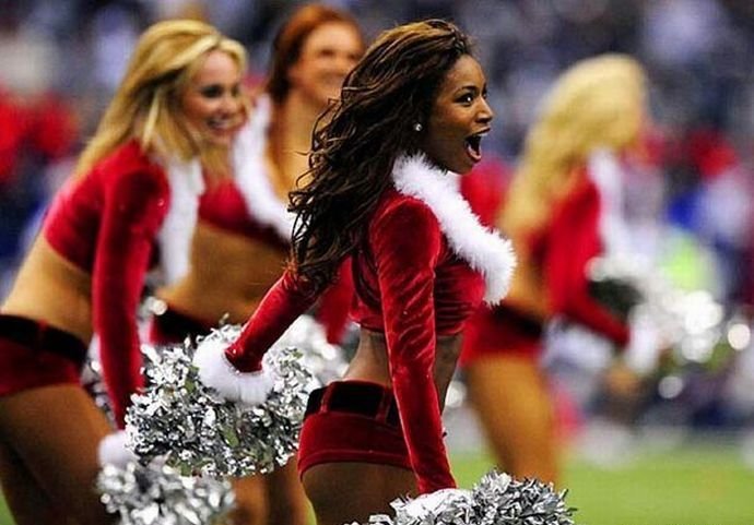 christmas cheerleader girls