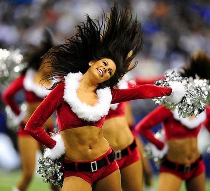 christmas cheerleader girls