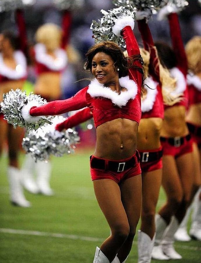 christmas cheerleader girls