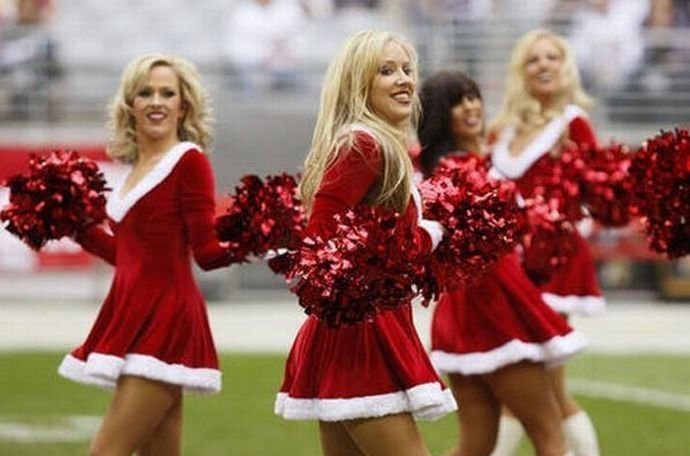 christmas cheerleader girls
