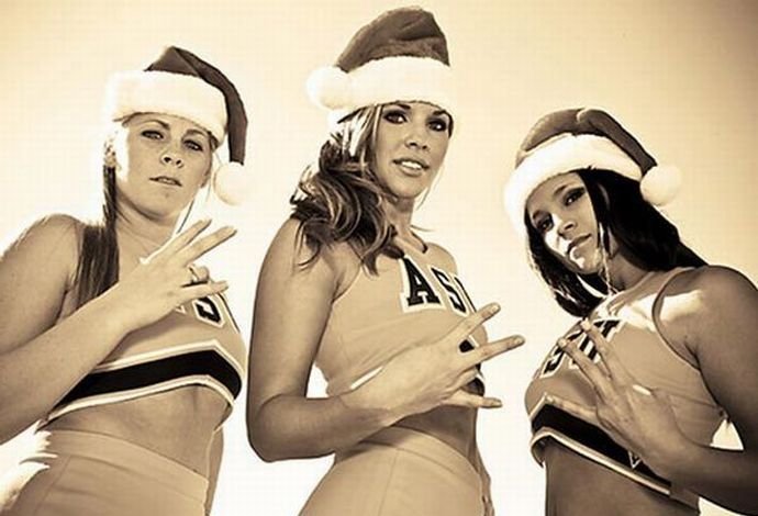christmas cheerleader girls