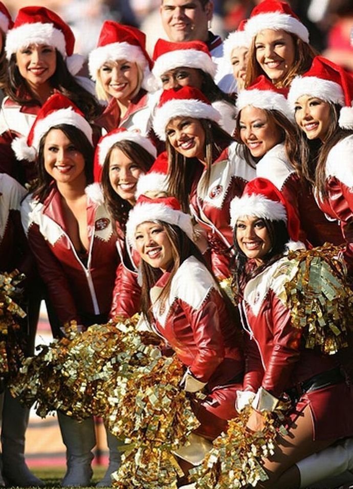 christmas cheerleader girls