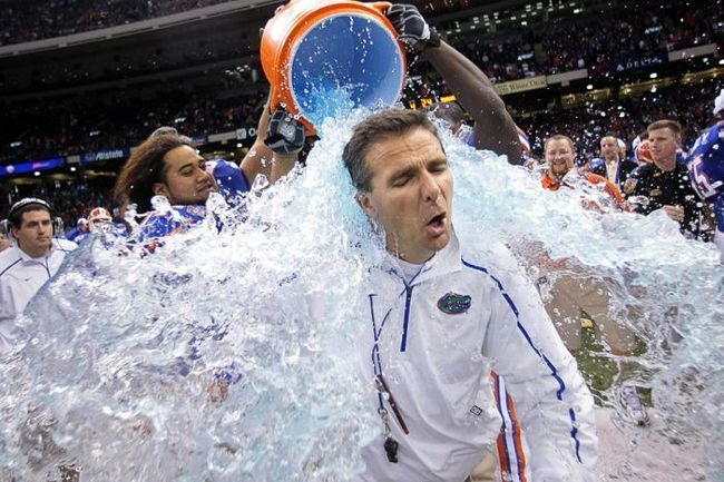 Coach, celebrating the victory