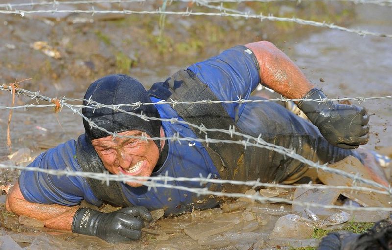 Tough Guy Race competition, village of Perton, England, United Kingdom