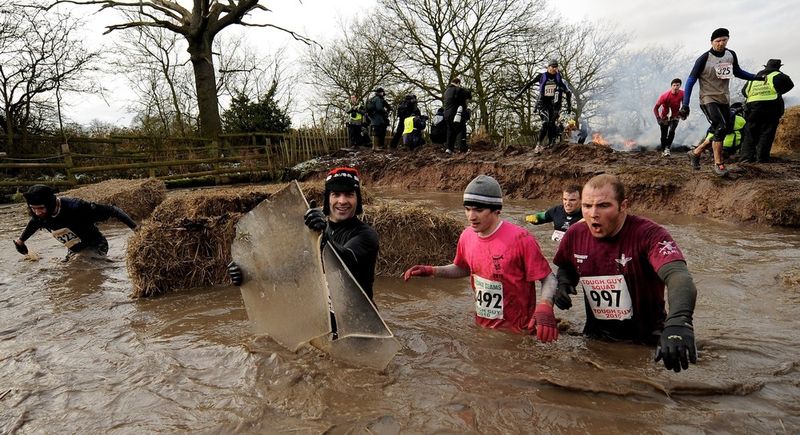 Tough Guy Race competition, village of Perton, England, United Kingdom