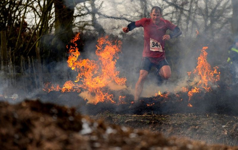 Tough Guy Race competition, village of Perton, England, United Kingdom