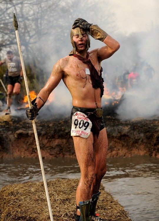 Tough Guy Race competition, village of Perton, England, United Kingdom