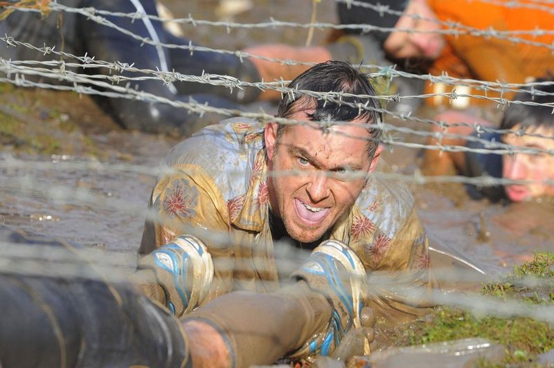 Tough Guy Race competition, village of Perton, England, United Kingdom