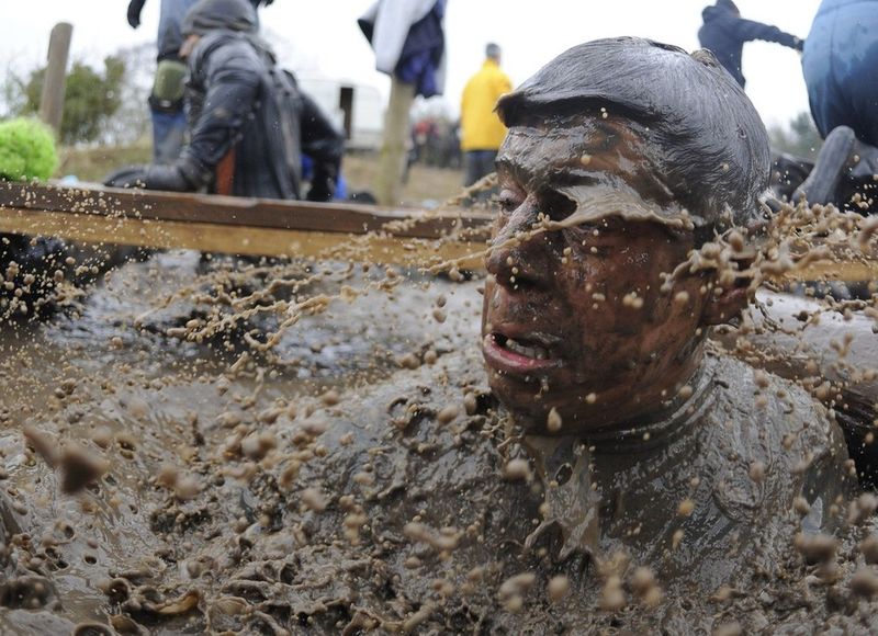 Tough Guy Race competition, village of Perton, England, United Kingdom