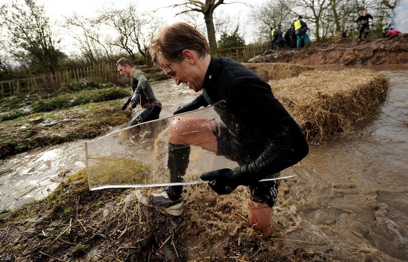 Tough Guy Race competition, village of Perton, England, United Kingdom