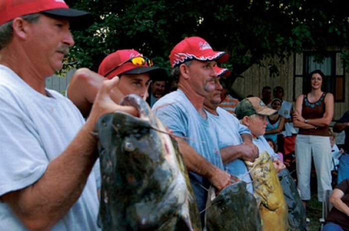 Okie noodling tournament, United States