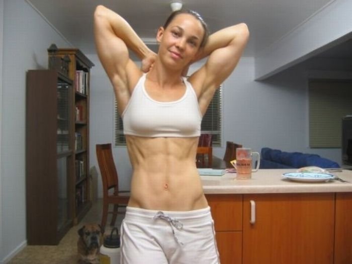 strong fitness bodybuilding girl