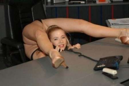 flexible gymnastic girl