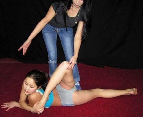flexible gymnastic girl