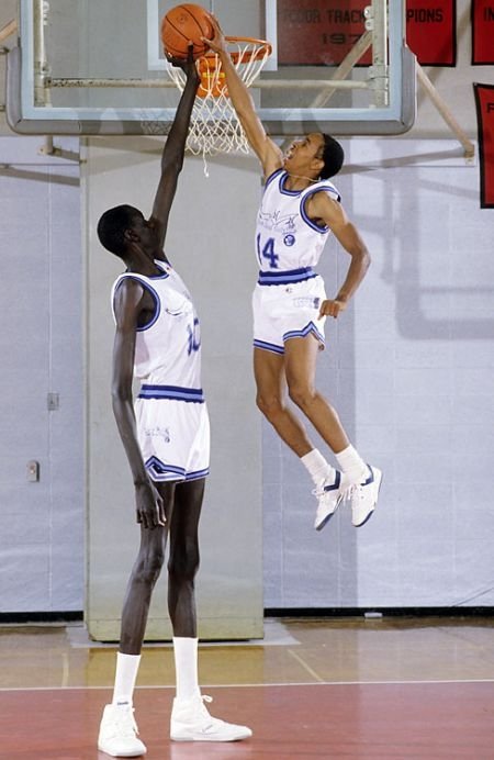 Manute Bol, the tallest NBA player