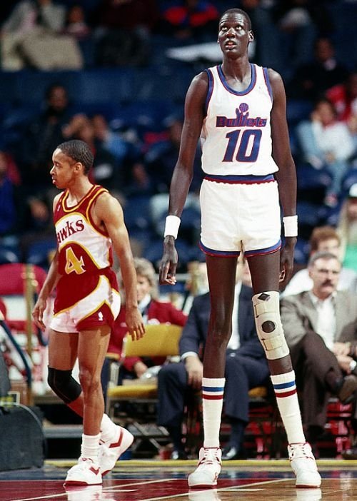 Manute Bol, the tallest NBA player