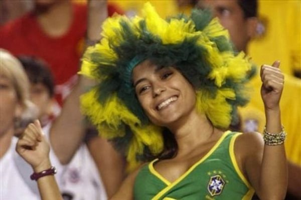 cute football fan girls