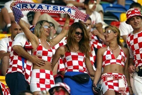 cute football fan girls