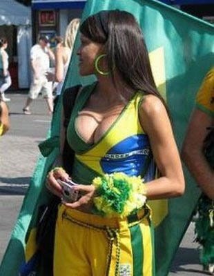 cute football fan girls