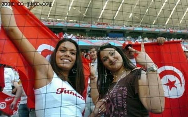 cute football fan girls