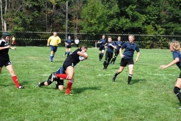 girls playing rugby