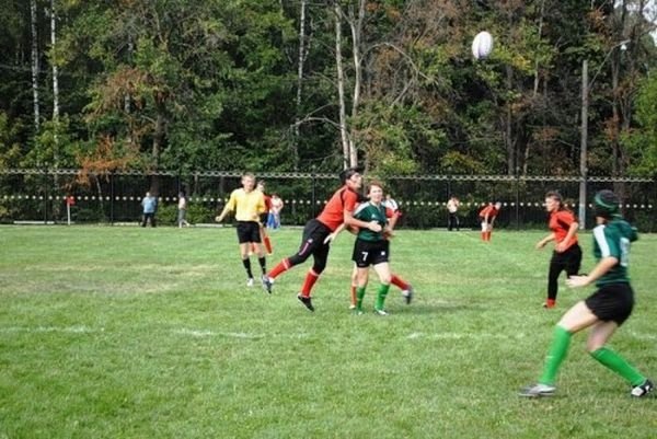 girls playing rugby