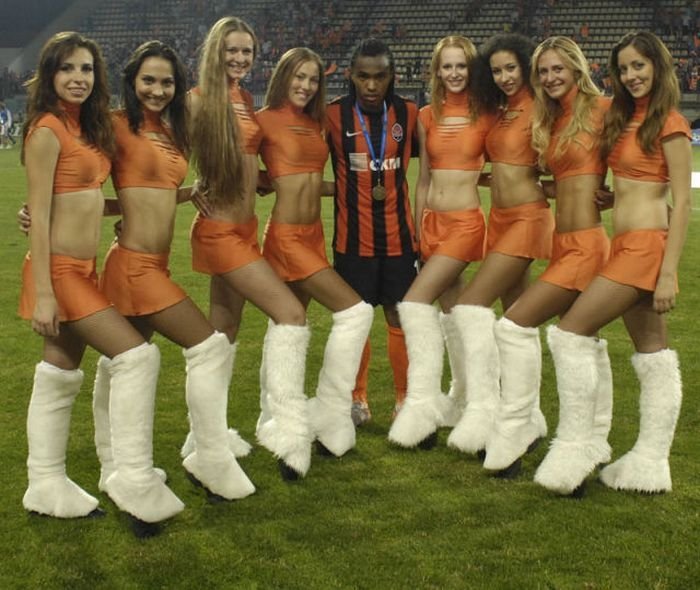 Red Foxes cheerleader girls team, Ukraine