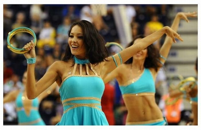 Cheerleader girls at the FIBA World Championships 2010