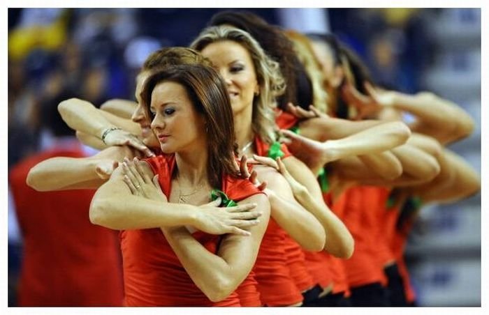 Cheerleader girls at the FIBA World Championships 2010