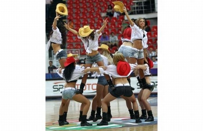 Cheerleader girls at the FIBA World Championships 2010