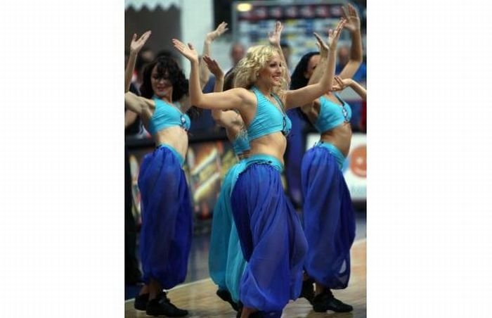 Cheerleader girls at the FIBA World Championships 2010