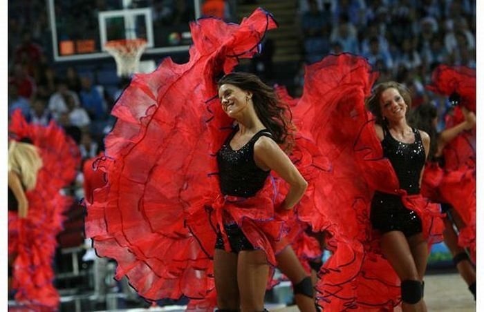 Cheerleader girls at the FIBA World Championships 2010