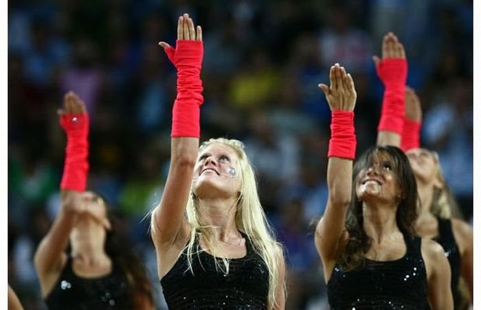 Cheerleader girls at the FIBA World Championships 2010