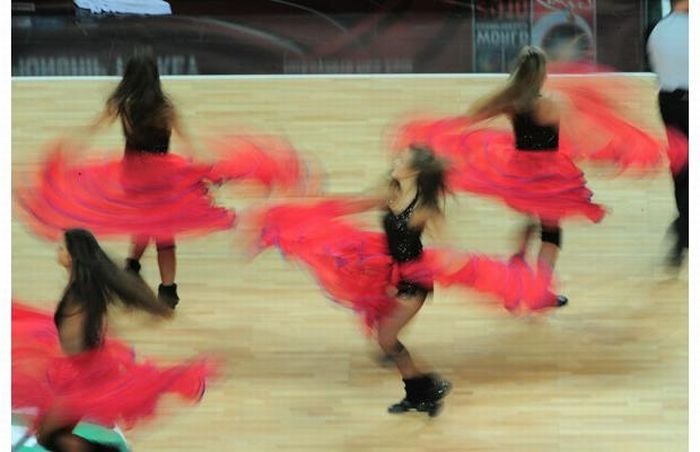 Cheerleader girls at the FIBA World Championships 2010