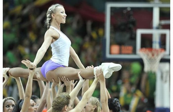 Cheerleader girls at the FIBA World Championships 2010