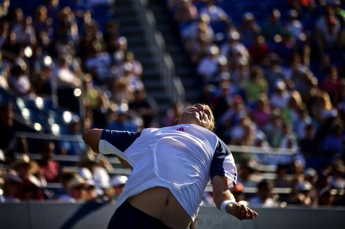 Before the serve, 2010 US Open