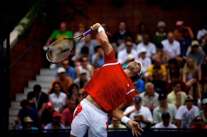 Before the serve, 2010 US Open