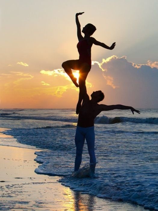 ballet dancing pose