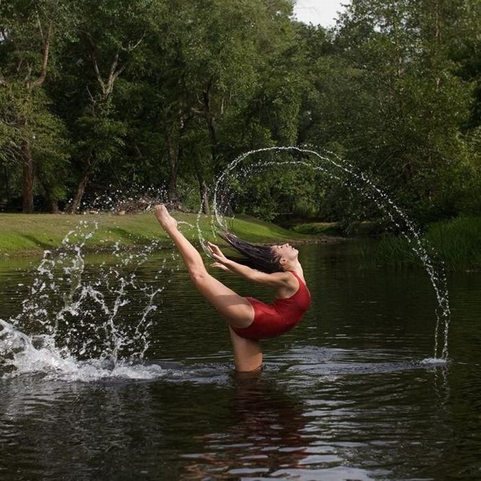 ballet dancing pose