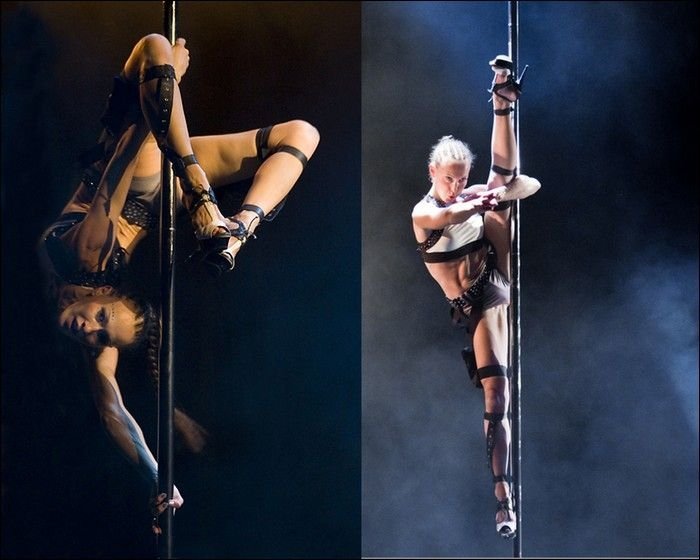 pole dancing girl