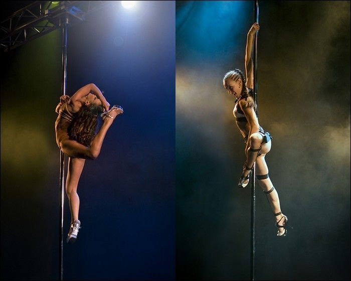 pole dancing girl