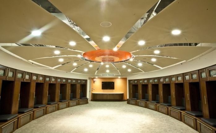 Oklahoma State's Basketball locker room