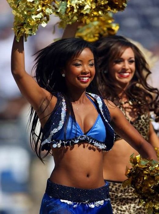 NFL cheerleader girls in halloween costumes