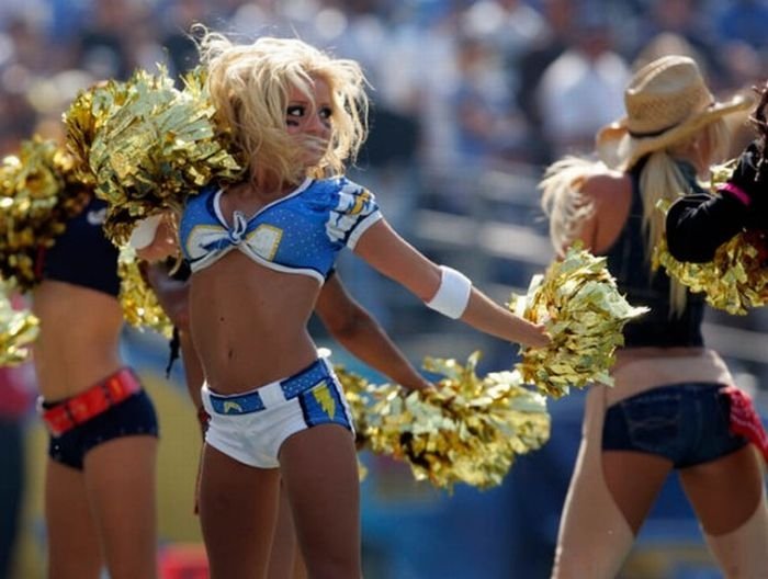 NFL cheerleader girls in halloween costumes