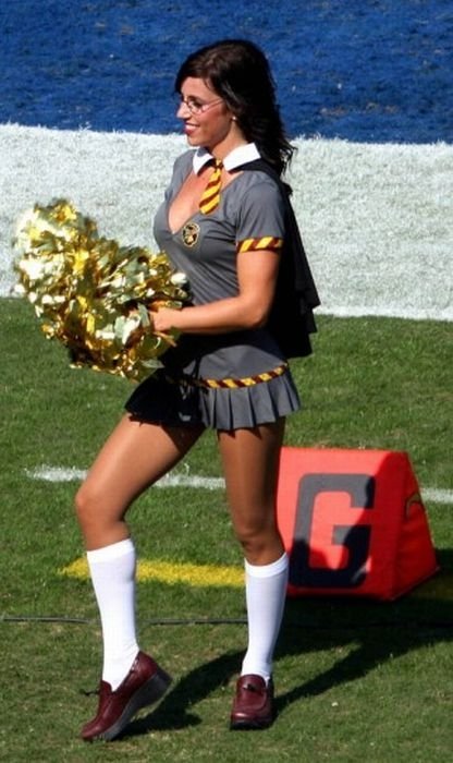 NFL cheerleader girls in halloween costumes