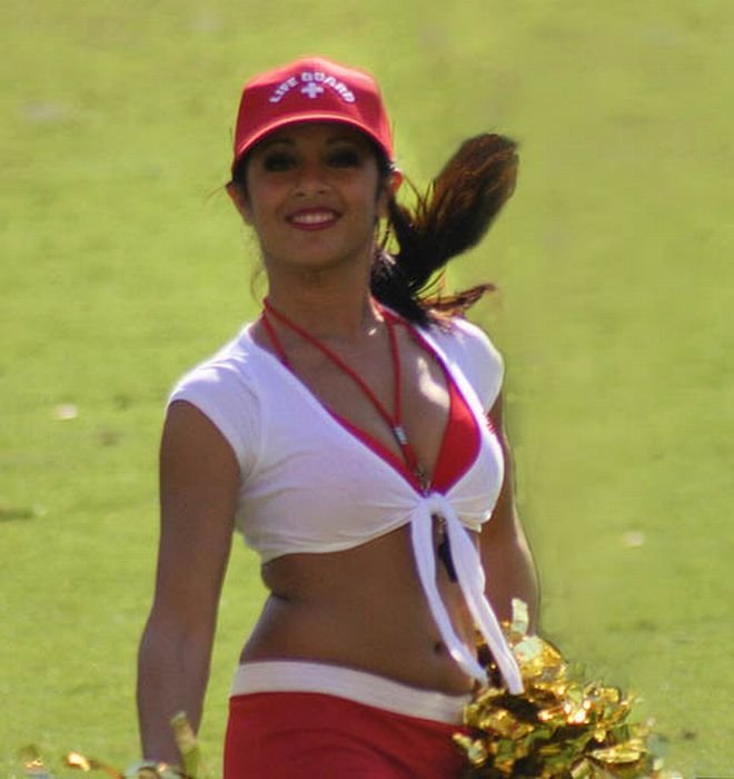 NFL cheerleader girls in halloween costumes