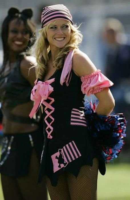 NFL cheerleader girls in halloween costumes