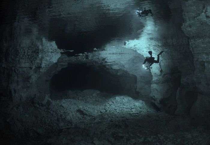 cave diving