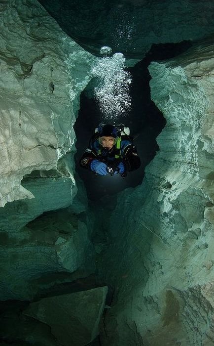 cave diving